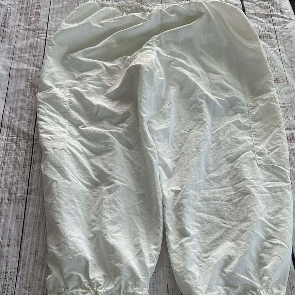 Unbranded White Parachute Balloon Cargo Pants-M